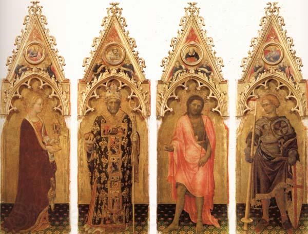 Gentile da Fabriano SS.Mary Magdalen,Nicholas,john the Baptist and George